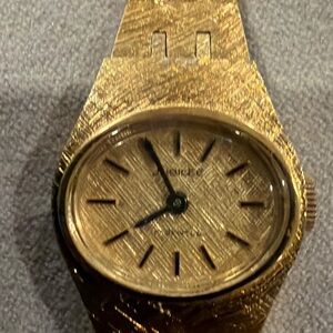 Gold Textured Watch